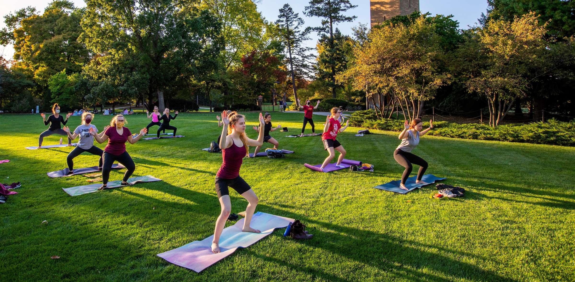 Yoga on central campus